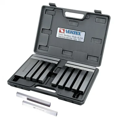 Jogo de 28 calços temperados e retificados 0,01mm 50hrc espessura de 10,0mm - vp-128a vertex