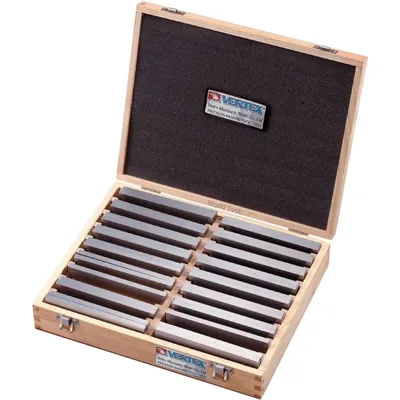 Jogo de 36 calços temperados e retificados 0,01mm 50hrc espessura de 8,0mm - vp-136 vertex