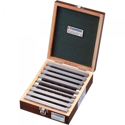 Jogo de 18 calços temperados e retificados 0,01mm 50hrc espessura de 6,0mm - vp-064 vertex