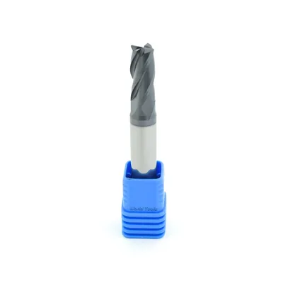 Fresa metal duro 45hrc reta 4 cortes ø 09,0 - 075 - 20,0mm h10 curta tialn - guran