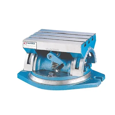 Mesa angular em 45 graus 285 x 235 x 177mm ranhuras de 12mm com base giratória - vp-250s vertex