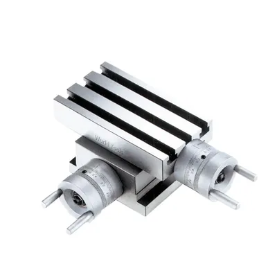Mesa de coordenada de precisão 185 x 100 x 100mm curso em x 080mm em y 050mm - vct-407 vertex