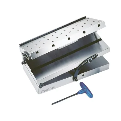 Mesa de seno simples 150 x 150mm com duas inclinações 0 a 60 graus furos m6 x 1,0 - csp66 gin