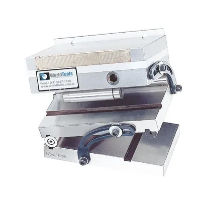 Mesa de seno magnética passo polar fino 175 x 100mm duas inclinações 0 a 60 graus - v-47msf vertex