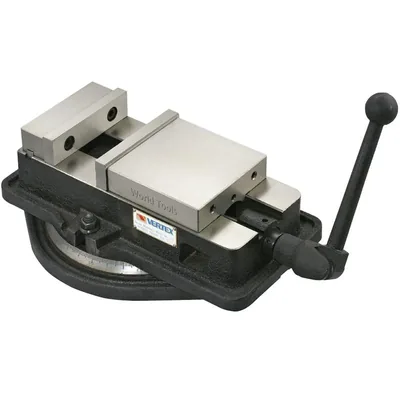 Morsa mecânica giratória abertura 0 a 110mm mordentes 131mm - va-5 vertex