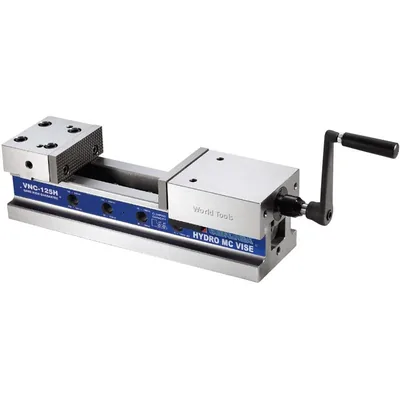 Morsa hidráulica fixa de precisão abertura 0 a 205mm mordentes 99,6mm - vnc-100h vertex