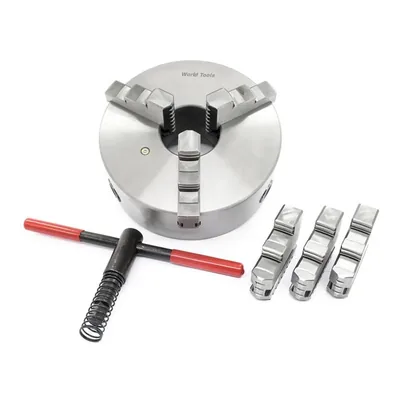 Placa de torno 3 castanhas universais ø 250mm com furação traseira - k-11250 world tools