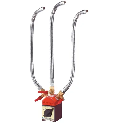 Base magnética com três bicos de refrigeração metálicos - vmh-65 vertex