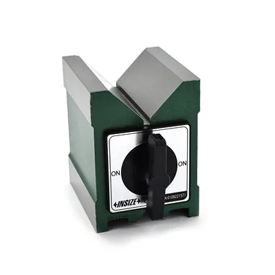 Bloco em v magnético com força de 64kgf e dimensões 080 x 070 x 095mm - 6801-1201 insize