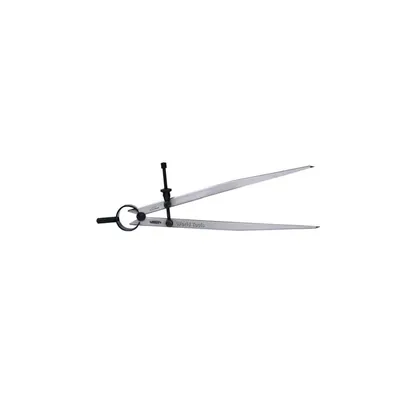 Compasso com ponta para traçagem com mola tamanho 250mm capacidade 0 a 240mm - 7260-250 insize