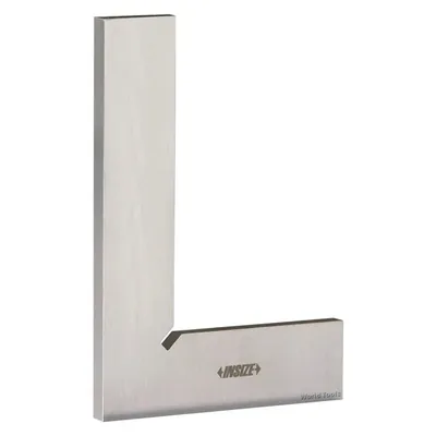 Esquadro de precisão plano aço inoxidável 250 x 165mm classe 0 din875 - 4791-250 insize