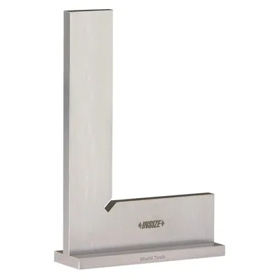 Esquadro de precisão plano com base aço inoxidável 300 x 200mm classe 0 din875 - 4793-300 insize