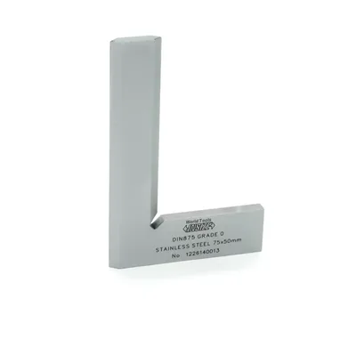 Esquadro de luz aço inoxidável 075 x 050mm classe 0 din875 - 4790-750 insize