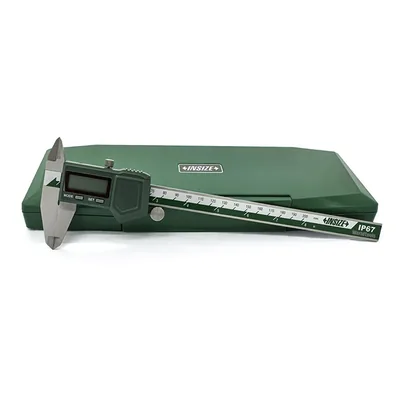 Paquímetro digital a prova d`água 0 a 200 x 0,01mm proteção ip67 - 1118-200b insize