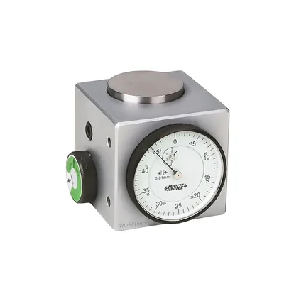 Presseter com relógio embutido com base magnética curso 50mm leitura 0,01mm - 2397-502a insize