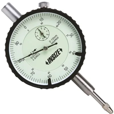 Relógio comparador 0 a 03 x 0,01mm a prova de choque com mostrador de 58mm - 2314-3a insize