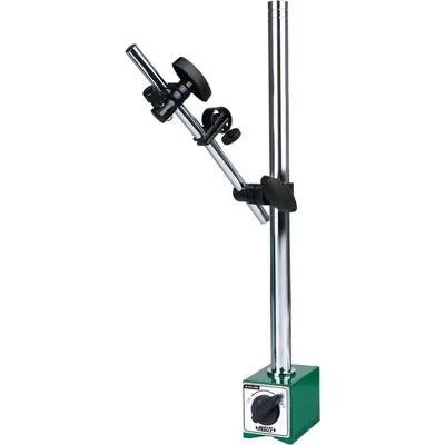 Base magnética 100kgf p/relógio haste fixa ø 20 x 355mm ø 12 x 220mm c/ajuste fino - 6202-100 insize