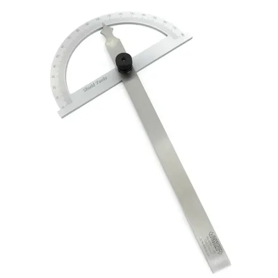 Transferidor de ângulo simples tipo meia lua 0 a 180 graus 150 x 200mm - 4799-1150 insize