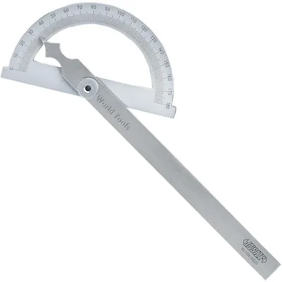 Transferidor de ângulo simples tipo meia lua 0 a 180 graus 200 x 300mm - 4799-1200 insize