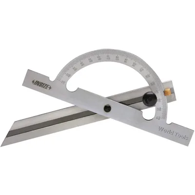Transferidor de ângulo simples tipo meia lua 10 a 170 graus 250 x 500mm - 4797-250 insize
