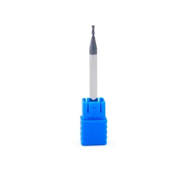 Fresa metal duro 45hrc reta 2 cortes ø 02,0 - 050 - 06,0mm h04 curta tialn - guran