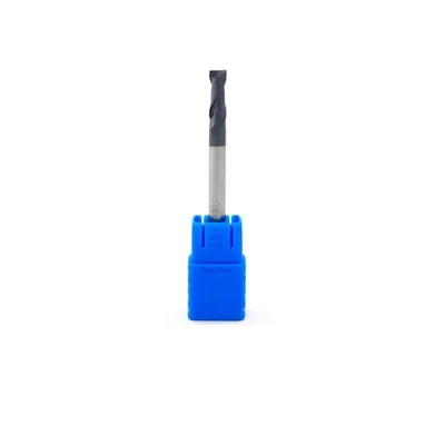 Fresa metal duro 45hrc reta 2 cortes ø 04,0 - 050 - 11,0mm h04 curta tialn - guran