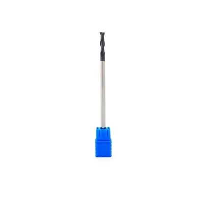 Fresa metal duro 45hrc reta 2 cortes ø 03,0 - 100 - 08,0mm h03 longa tialn - guran