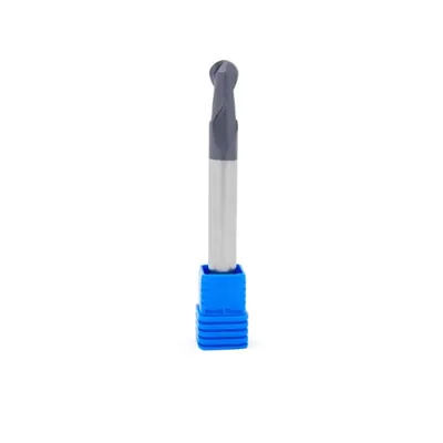 Fresa metal duro 45hrc esférica 2 cortes ø 12,0 - 100 - 24,0mm h12 média tialn - guran
