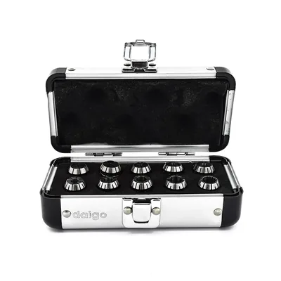 Jogo de pinças er-16 din6499 ø 1,0 a 10,0mm precisão 0,015mm com 10 pinças - er16-10pcs daigo