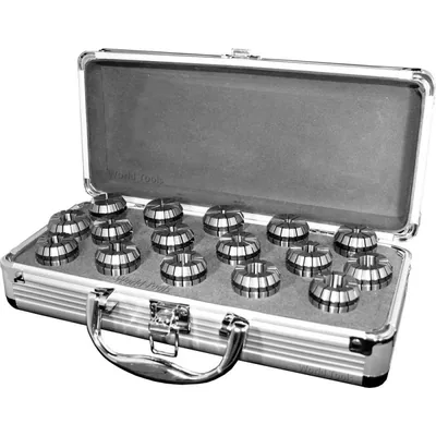 Jogo de pinças er-25 din6499 ø 1,0 a 16,0mm precisão 0,015mm com 16 pinças - er25-16pcs viber