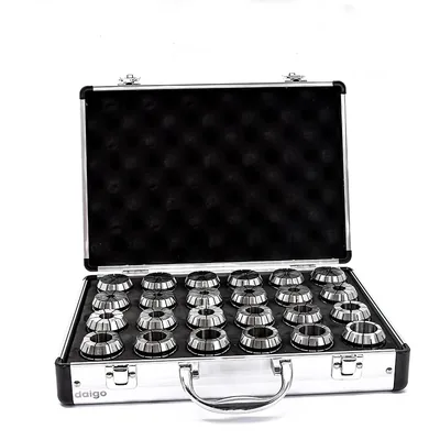 Jogo de pinças er-40 din6499 ø 3,0 a 26,0mm precisão 0,015mm com 24 pinças - er40-24pcs daigo