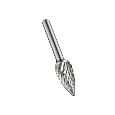 Lima rotativa de metal duro arvore pontiaguda ø 08,0mm h6 single cut - p713 dormer