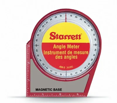 Medidor de ângulo com base magnética de 0 a 90 graus - am-2 starrett