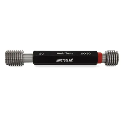 Tampão calibrador de rosca passa e não passa unf 3/8" x 24 tpi - tpnp 3/8 unf king tools