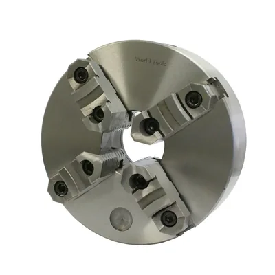 Placa de torno 4 castanhas reversíveis ø 200mm com furação traseira - k-12200a world tools