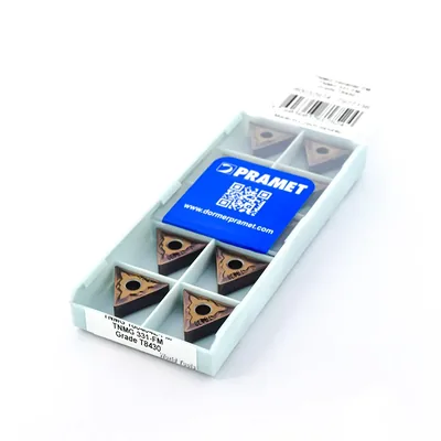 Inserto para torneamento tnmg 160404e-fm t8430 - dormer pramet