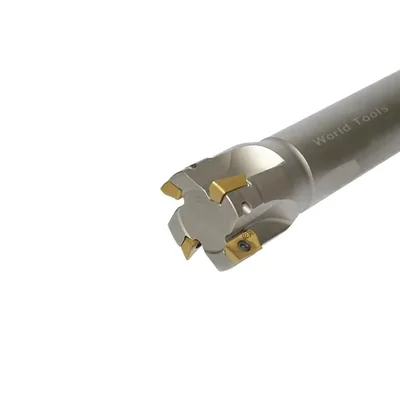 Fresa de topo ø 32 x 180mm 4 cortes haste ø 25,0mm para inserto admx 11t3 - guran