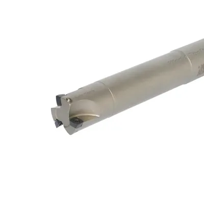 Fresa de topo ø 25 x 180mm 3 cortes haste ø 24,0mm para inserto zdcw 0703 alto avanço - guran
