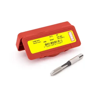 Macho manual avulso hss 6h m08,0 x 1,25 terceiro macho din352 - e100 dormer