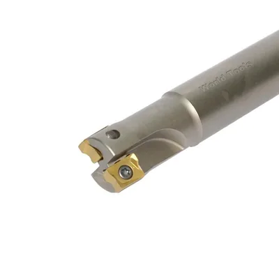 Fresa de topo ø 25 x 200mm 2 cortes haste ø 24,0mm para inserto lngx 1205 - guran