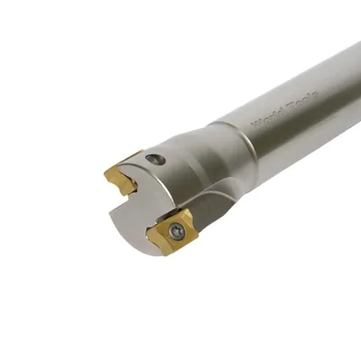 Fresa de topo ø 32 x 200mm 2 cortes haste ø 25,0mm para inserto lngx 1205 - guran