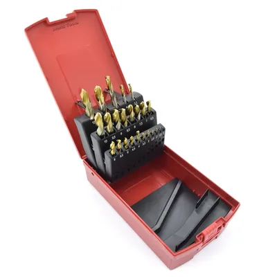 Jogo com 24 brocas hss dinansi a022 ø 1,0 a 10,5mm com cobertura tin - a088200s dormer