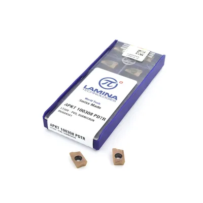 Inserto para fresamento apkt 100308 pdtr lt300 - lamina