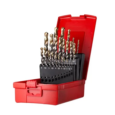Jogo com 24 brocas hss din338 a002 ø 1,0 a 10,5mm com cobertura tin - a095200 dormer