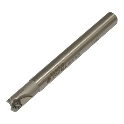 Fresa de topo ø 10 x 100mm 2 cortes haste ø 10,0mm para inserto apmt 06 korloy - black tools