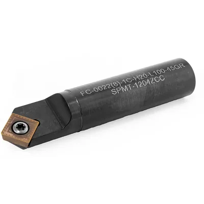Chanfrador ø 22mm haste de 20mm para inserto spmt 1204 - 1 corte tc201c - guran