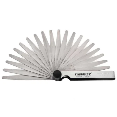 Calibrador de folga comprimento de 100mm com 13 peças 0,05 a 1,00mm - 600.010 king tools