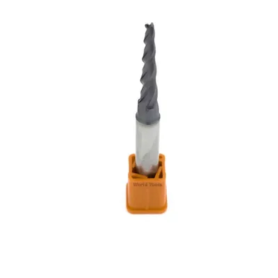Fresa metal duro cônica 3,0 graus ø 3,0 x 75mm cobertura tialn - guran