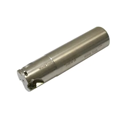 Fresa de topo ø 32 x 130mm 3 cortes haste ø 32,0mm para inserto aplx e apkt 1003 - black tools