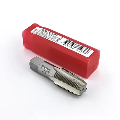 Macho cônico hss npt 1/2 x 14 tpi superfície brilhante - 2006npt-1/2 king tools